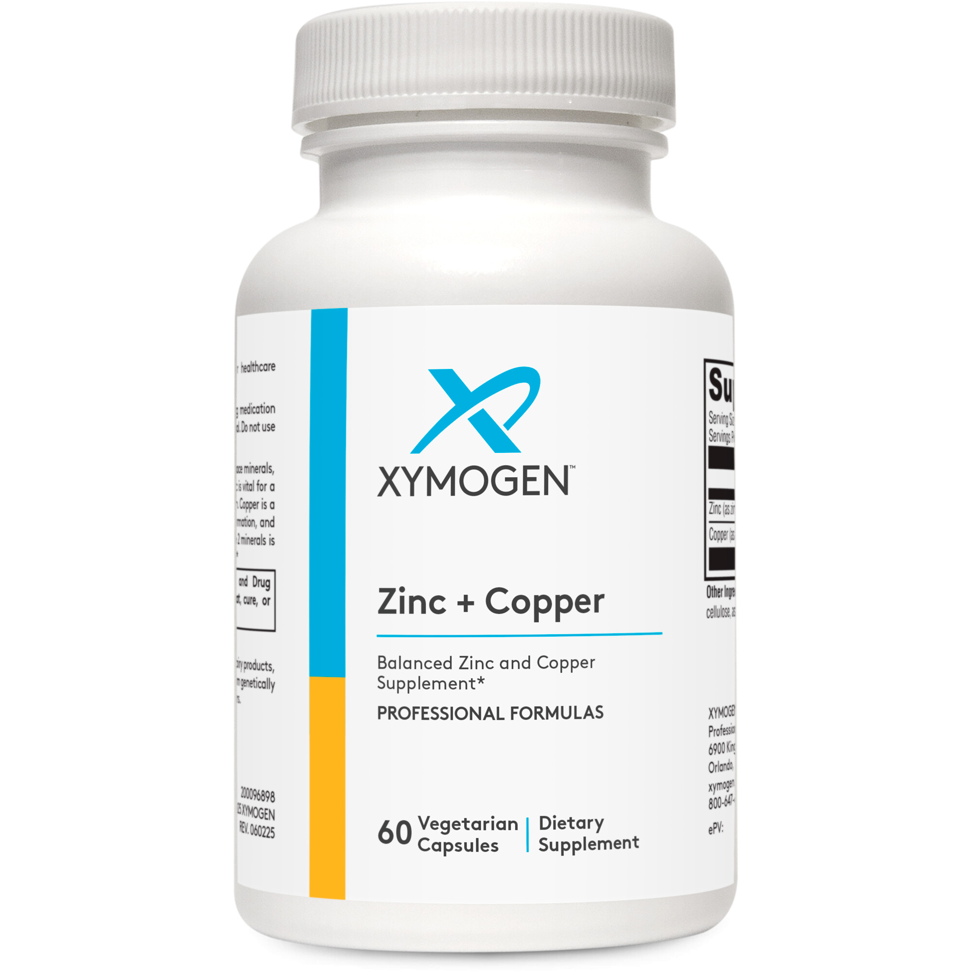 Zinc + Copper 60 Capsules | XYMOGEN